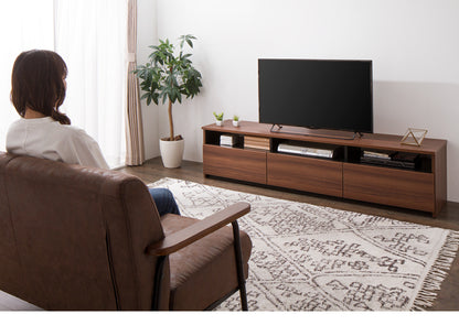 テレビ台 幅180cm ローボード テレビボード TV台 TVボード【国産 日本製 大川家具 完成品】180 木製 50インチ 55インチ 65インチ 大型テレビ対応 ナチュラル 白 ブラウン おしゃれ 北欧風(代引不可)