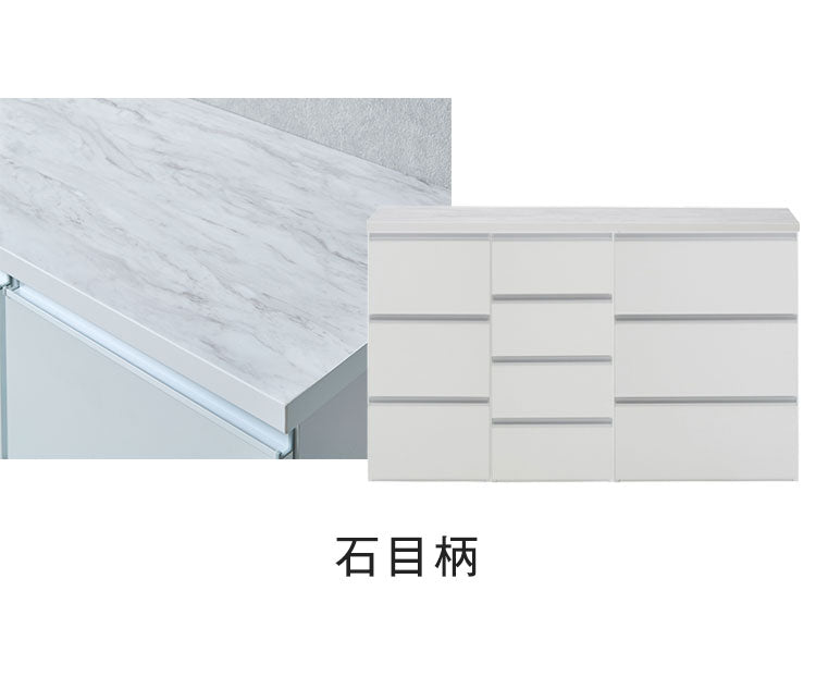 ランドリー収納 ランドリーチェスト 幅140cm 3段×2台 4段 日本製 国産 【開梱設置無料】 メラミン天板 巾木 脱衣所 洗面所 収納 半完成品 白 ホワイト チェスト ローチェスト ロータイプ 隙間収納(代引不可)