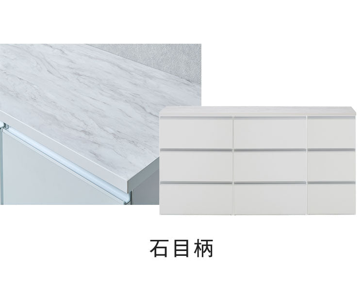 ランドリー収納 ランドリーチェスト 幅160cm 3段×3台 日本製 国産 【開梱設置無料】 メラミン天板 巾木 脱衣所 洗面所 収納 半完成品 白 ホワイト チェスト ローチェスト ロータイプ 隙間収納(代引不可)