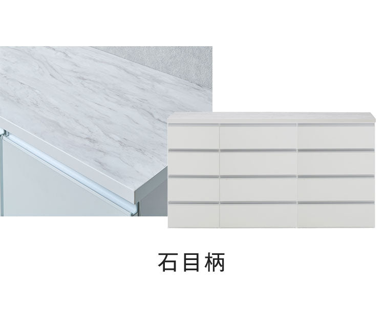 ランドリー収納 ランドリーチェスト 幅160cm 4段×3台 日本製 国産 【開梱設置無料】 メラミン天板 巾木 脱衣所 洗面所 収納 半完成品 白 ホワイト チェスト ローチェスト ロータイプ 隙間収納(代引不可)