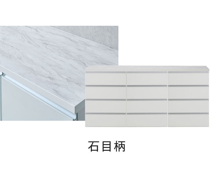 ランドリー収納 ランドリーチェスト 幅180cm 4段×3台 【開梱設置無料】 日本製 国産 メラミン天板 巾木 脱衣所 洗面所 収納 半完成品 白 ホワイト チェスト ローチェスト ロータイプ 隙間収納(代引不可)