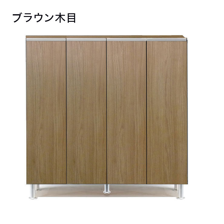 シューズボックス ロータイプ 幅100cm 【国産 大川家具 完成品】 シューズラック 靴収納 靴箱 完成品 下駄箱 玄関収納 シューズラック ラック 収納家具 玄関 シューズBOX 日本製(代引不可)