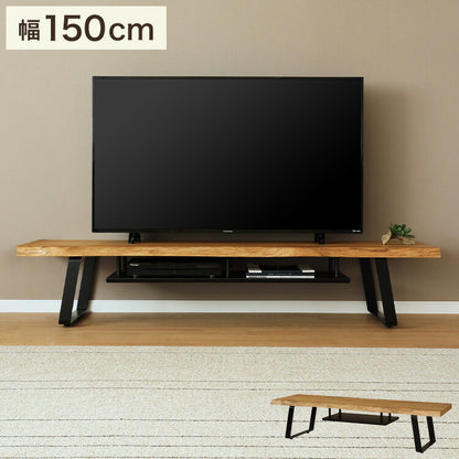 テレビ台 ローボード テレビボード 幅150cm オーク材 一枚板風 TV台 リビング家具 収納 シンプル お洒落 おしゃれ オシャレ シギヤマ シギヤマ家具製 大川家具 TV台 TVボード リビング ダイニング(代引不可)