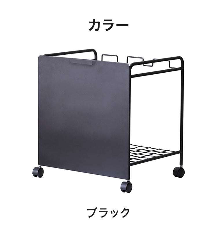 食器棚 キッチンカウンター カレブ オプション ワゴン カレブ専用 ゴミ袋 ゴミ箱 キャスター付き ゴミ箱無しタイプ シギヤマ家具(代引不可)