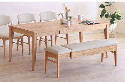 ENIF ダイニングテーブル 伸長式 テーブル 幅130-180cm 単品 4人掛け 6人掛け リビング テーブル ダイニング 木製 おしゃれ 北欧 モダン 食卓 テーブル 天然木 インテリア(代引不可)