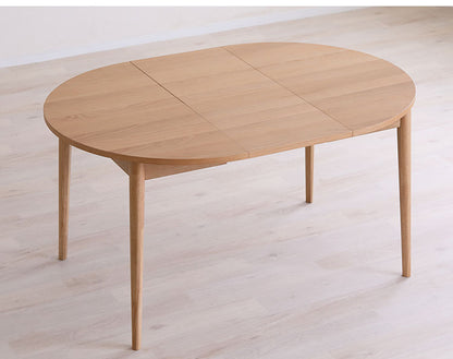 LOVLO ダイニングテーブル 単品 伸長式 テーブル 幅100-140cm リビング テーブル ダイニング 木製 机 おしゃれ 北欧 モダン 食卓 テーブル 天然木 インテリア ジャパンディ(代引不可)