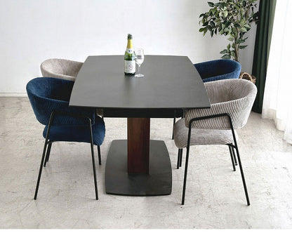 ダイニングチェア グリスチェア UP 東馬 ブルー スチール脚 おしゃれ 椅子 北欧風 リビングチェア 組み立て簡単 ベロア調 コーデュロイ風 チェア モダン家具 食卓椅子 インテリア シンプルチェア(代引不可)