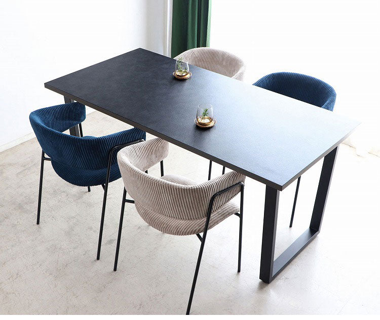 ダイニングチェア グリスチェア UP 東馬 ブルー スチール脚 おしゃれ 椅子 北欧風 リビングチェア 組み立て簡単 ベロア調 コーデュロイ風 チェア モダン家具 食卓椅子 インテリア シンプルチェア(代引不可)