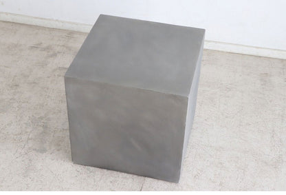 キューブテーブル レイジー UP ST 東馬 キューブ家具 グレー サイドテーブル 展示什器 コンクリート調 モダン家具 MDF 軽量家具 組立不要 ディスプレイ台 インテリア什器 シンプル家具(代引不可)