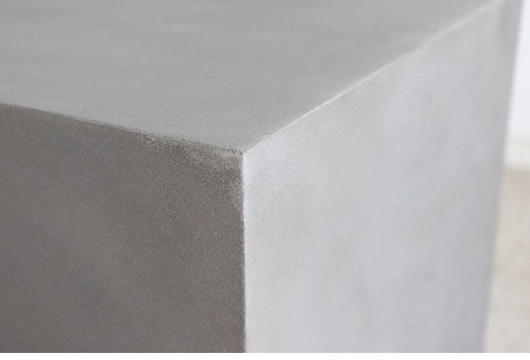 キューブテーブル レイジー UP ST 東馬 キューブ家具 グレー サイドテーブル 展示什器 コンクリート調 モダン家具 MDF 軽量家具 組立不要 ディスプレイ台 インテリア什器 シンプル家具(代引不可)