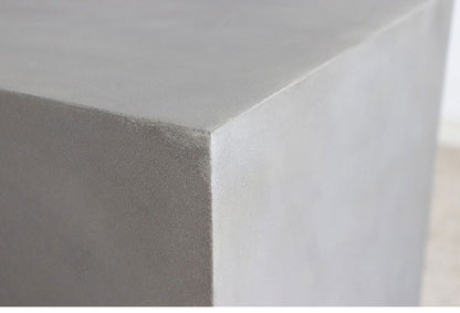 キューブテーブル レイジー UP ST 東馬 キューブ家具 グレー サイドテーブル 展示什器 コンクリート調 モダン家具 MDF 軽量家具 組立不要 ディスプレイ台 インテリア什器 シンプル家具(代引不可)