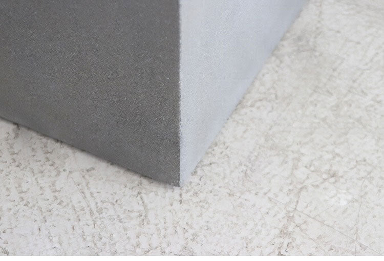 キューブテーブル レイジー UP ST 東馬 キューブ家具 グレー サイドテーブル 展示什器 コンクリート調 モダン家具 MDF 軽量家具 組立不要 ディスプレイ台 インテリア什器 シンプル家具(代引不可)