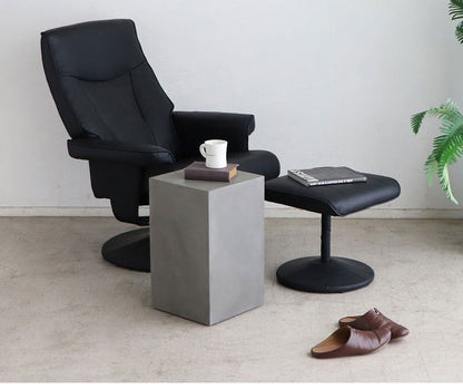 トールテーブル レイジー UP ST 東馬 キューブ家具 グレー サイドテーブル トールタイプ コンクリート調 モダン家具 展示什器 ディスプレイ台 MDF 組立不要 シンプル家具 インテリア什器(代引不可)