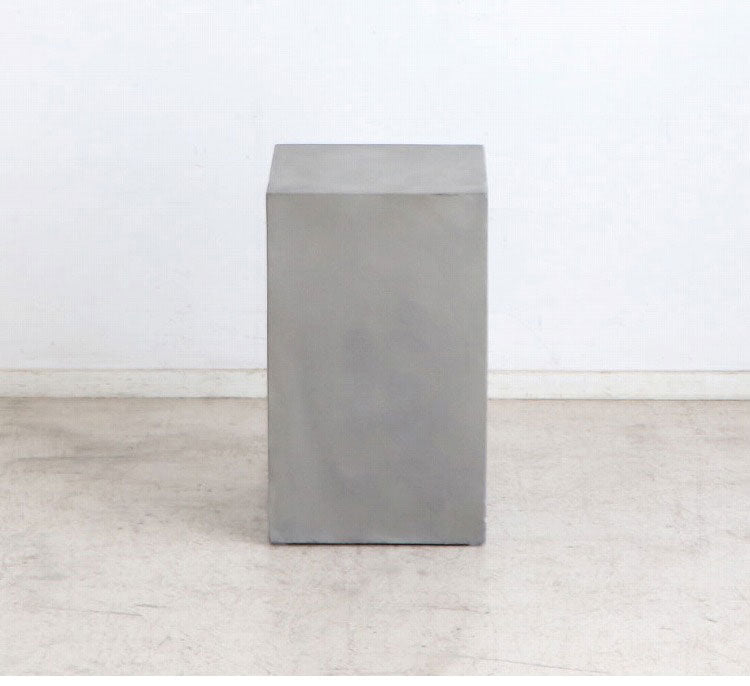 トールテーブル レイジー UP ST 東馬 キューブ家具 グレー サイドテーブル トールタイプ コンクリート調 モダン家具 展示什器 ディスプレイ台 MDF 組立不要 シンプル家具 インテリア什器(代引不可)