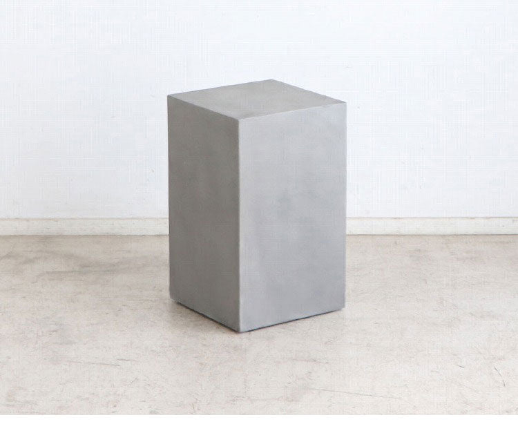 トールテーブル レイジー UP ST 東馬 キューブ家具 グレー サイドテーブル トールタイプ コンクリート調 モダン家具 展示什器 ディスプレイ台 MDF 組立不要 シンプル家具 インテリア什器(代引不可)