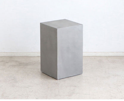 トールテーブル レイジー UP ST 東馬 キューブ家具 グレー サイドテーブル トールタイプ コンクリート調 モダン家具 展示什器 ディスプレイ台 MDF 組立不要 シンプル家具 インテリア什器(代引不可)