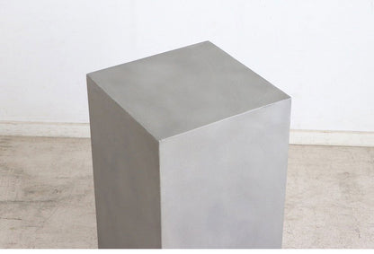 トールテーブル レイジー UP ST 東馬 キューブ家具 グレー サイドテーブル トールタイプ コンクリート調 モダン家具 展示什器 ディスプレイ台 MDF 組立不要 シンプル家具 インテリア什器(代引不可)