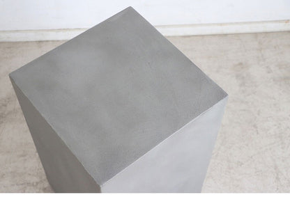 トールテーブル レイジー UP ST 東馬 キューブ家具 グレー サイドテーブル トールタイプ コンクリート調 モダン家具 展示什器 ディスプレイ台 MDF 組立不要 シンプル家具 インテリア什器(代引不可)