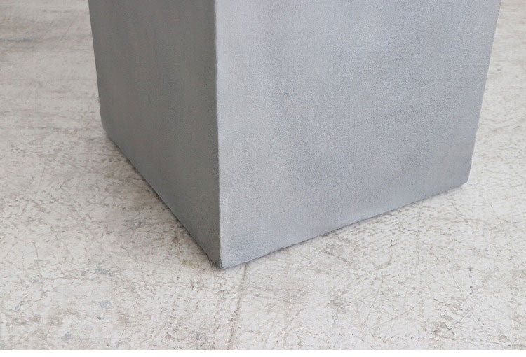 トールテーブル レイジー UP ST 東馬 キューブ家具 グレー サイドテーブル トールタイプ コンクリート調 モダン家具 展示什器 ディスプレイ台 MDF 組立不要 シンプル家具 インテリア什器(代引不可)