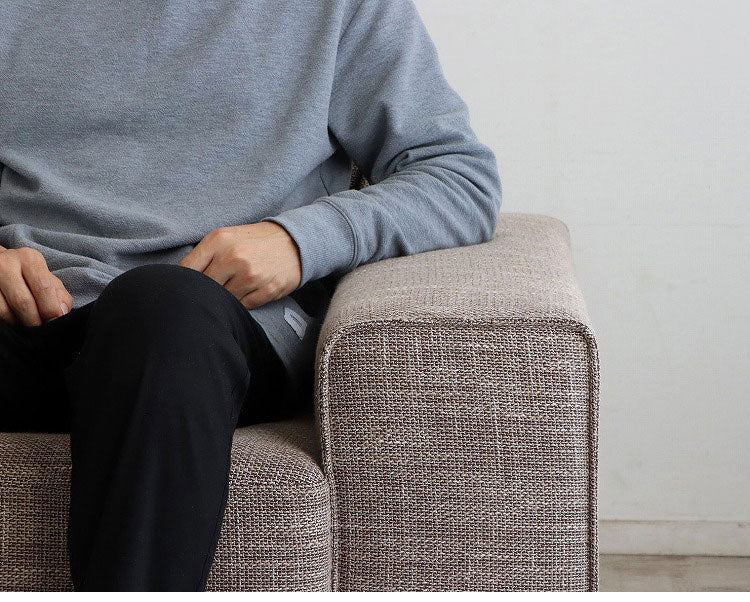 ソファ ヘボン UP 東馬 ソファ 3人掛け ブラウン おしゃれ 木脚 クッション付き 北欧風 リビングソファ モダン家具 ウレタンフォーム ポリエステル 張地 組立簡単 インテリア シンプルソファ(代引不可)