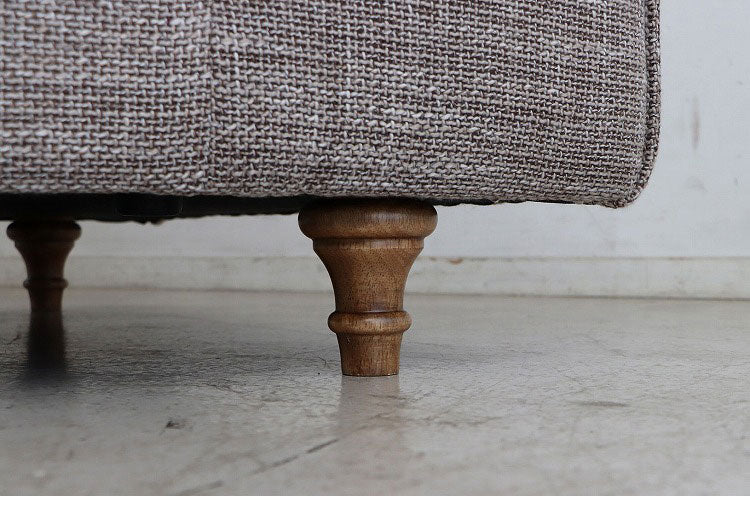 ソファ ヘボン UP 東馬 ソファ 3人掛け ブラウン おしゃれ 木脚 クッション付き 北欧風 リビングソファ モダン家具 ウレタンフォーム ポリエステル 張地 組立簡単 インテリア シンプルソファ(代引不可)