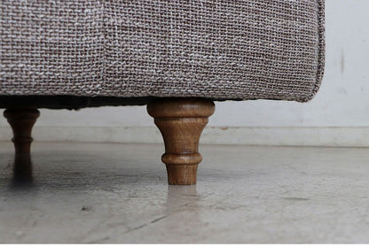 ソファ ヘボン UP 東馬 ソファ 3人掛け ブラウン おしゃれ 木脚 クッション付き 北欧風 リビングソファ モダン家具 ウレタンフォーム ポリエステル 張地 組立簡単 インテリア シンプルソファ(代引不可)