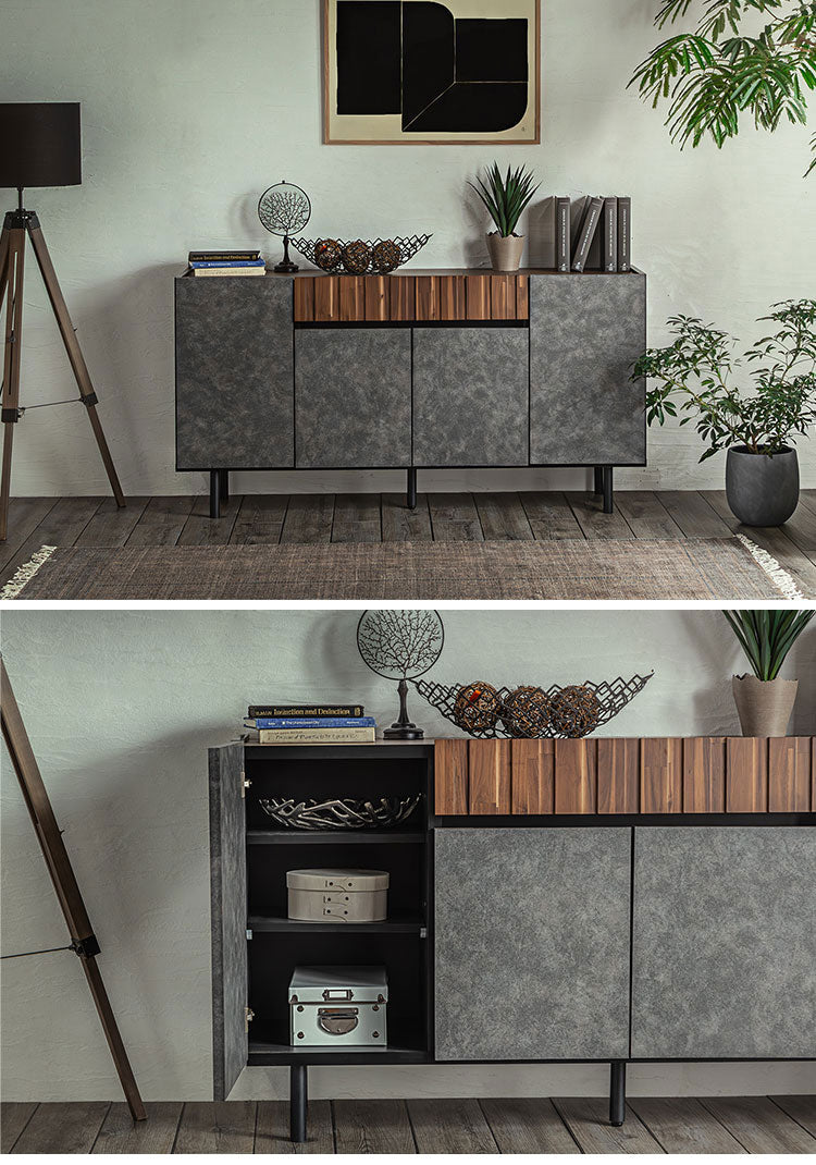 サイドボード クリート 150cm ベージュ収納家具 アカシア集成材 ウレタン塗装 木脚サイドボード ラバーウッド無垢 強化紙化粧板 F☆☆☆☆家具 日本製サイドボード おしゃれ収納家具(代引不可)