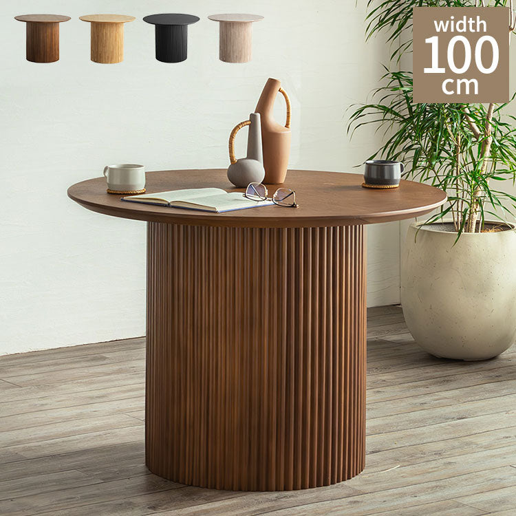 円形テーブル ロペス UT 円形 DT 100 東馬 ナチュラル ダイニングテーブル オーク突板 ラバーウッド 一本脚 モダン家具 北欧風 組立簡単 インテリア 丸テーブル 食卓テーブル シンプル家具(代引不可)