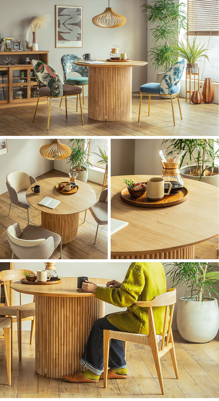 円形テーブル ロペス UT 円形 DT 100 東馬 ナチュラル ダイニングテーブル オーク突板 ラバーウッド 一本脚 モダン家具 北欧風 組立簡単 インテリア 丸テーブル 食卓テーブル シンプル家具(代引不可)