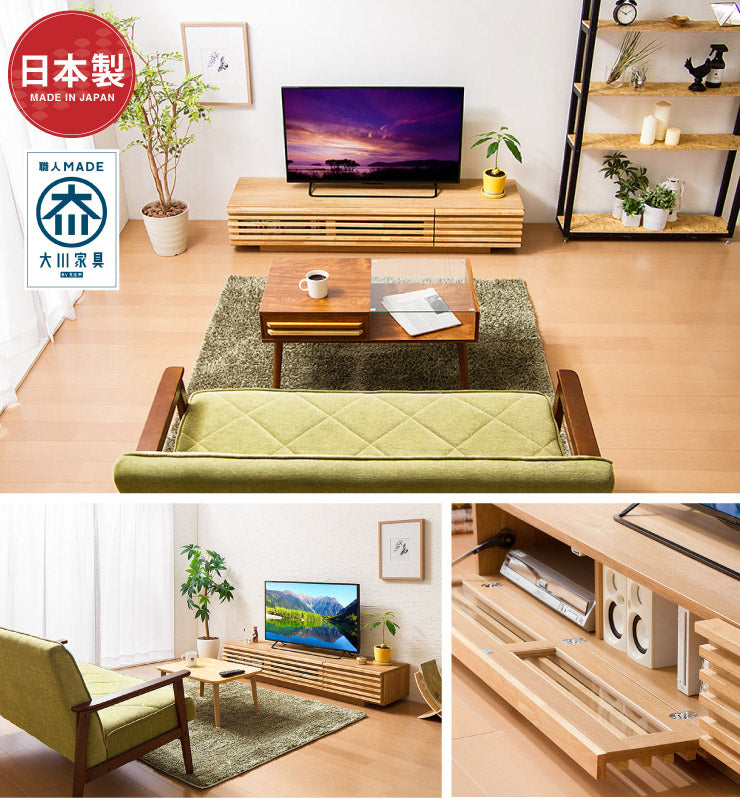 日本製 テレビ台 幅150 完成品 国産 木製 【Jレオン150TV】 テレビボード テレビラック ロータイプ ローボード TV台 TVボード TVラック(代引不可)