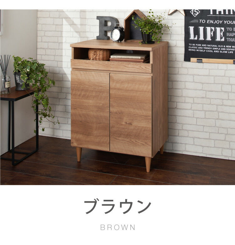 【日本製 完成品】 北欧風 キャビネット PC ラック 木製 幅60cm 収納 リビング収納 パソコンデスク 机 プリンター収納 おしゃれ 北欧 モダン PCデスク パソコン台 ルーター収納 収納家具 収納棚 収納ラック(代引不可)