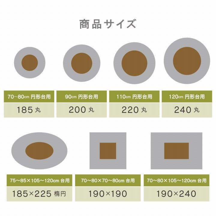 こたつ布団 円形 洗える 無地調 ベージュ 約185cm丸 こたつ コタツ 炬燵 インテリア かわいい おしゃれ 冬 あったか 北欧 シンプル 丸型 ラウンド フランネル 省エネ コンパクト(代引不可)