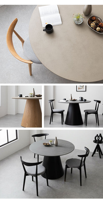 ダイニングセット 4点セット 【開梱設置無料】 円形 ダイニングテーブル 幅110cm チェア3脚セット ダイニングチェア 丸テーブル モルタル調 3人掛け 4人掛け モダン ジャパンディ 北欧 110 おしゃれ(代引不可)