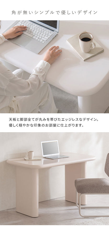 デスク シンプルデスク 机 作業デスク 作業台 エッジレス シンプル PCデスク 対面 サロン 幅120cm 奥行70cm リモート 作業 PC 仕事 ワークデスク かわいい MOL モル(代引不可)