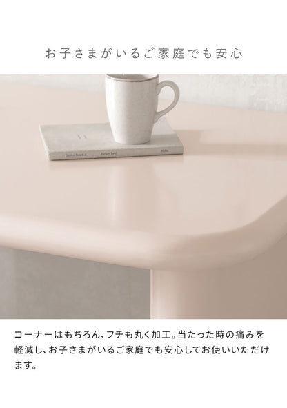 デスク シンプルデスク 机 作業デスク 作業台 エッジレス シンプル PCデスク 対面 サロン 幅120cm 奥行70cm リモート 作業 PC 仕事 ワークデスク かわいい MOL モル(代引不可)