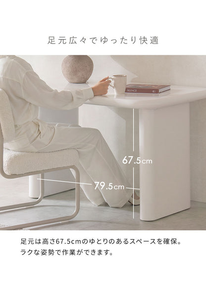 デスク シンプルデスク 机 作業デスク 作業台 エッジレス シンプル PCデスク 対面 サロン 幅120cm 奥行70cm リモート 作業 PC 仕事 ワークデスク かわいい MOL モル(代引不可)