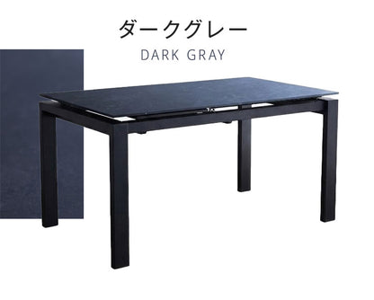 伸長式 セラミック ダイニングテーブル 140~180cm 単品 4人 6人掛け 伸縮 伸長 セラミックテーブル スチール脚 グレー ベージュ モダン スタイリッシュ 長方形 耐熱 耐久性 4人用 6人用 食卓 人気(代引不可)