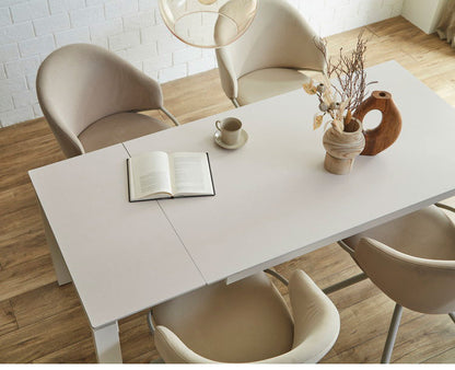 伸長式 セラミック ダイニングテーブル 140~180cm 単品 4人 6人掛け 伸縮 伸長 セラミックテーブル スチール脚 グレー ベージュ モダン スタイリッシュ 長方形 耐熱 耐久性 4人用 6人用 食卓 人気(代引不可)