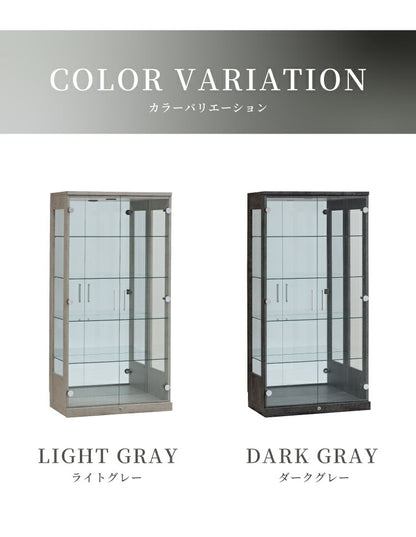 コレクションケース単品 160 幅80×奥行45×高さ160cm ハイタイプ コレクションラック ガラスケース 開梱設置無料 鍵付 鏡付き コレクションボード ハイタイプ フィギュア ケース 棚 ディスプレイ(代引不可)