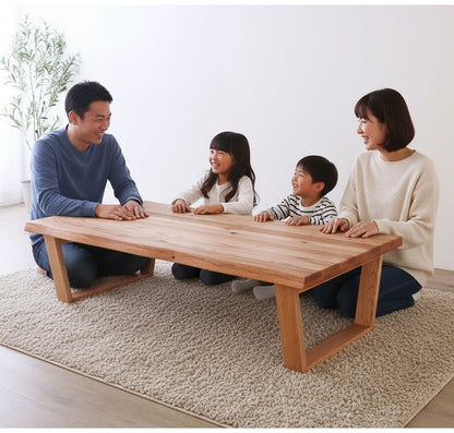 座卓 折りたたみ 幅150cm レッドオーク無垢材 ローテーブル センターテーブル オイル仕上げ 節あり 天然木 折れ脚 完成品 高さ40cm 150×80 長方形 木製 リビングテーブル 和モダン 北欧 おしゃれ(代引不可)
