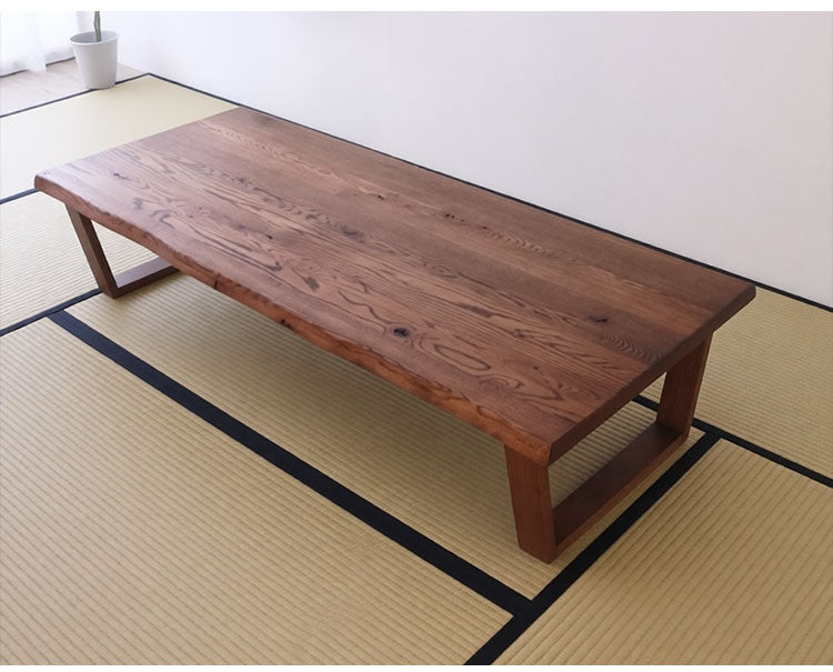 座卓 折りたたみ 幅180cm レッドオーク無垢材 ローテーブル センターテーブル オイル仕上げ 節あり 天然木 折れ脚 完成品 高さ40cm 180×80 長方形 木製 リビングテーブル 和モダン 北欧 おしゃれ(代引不可)