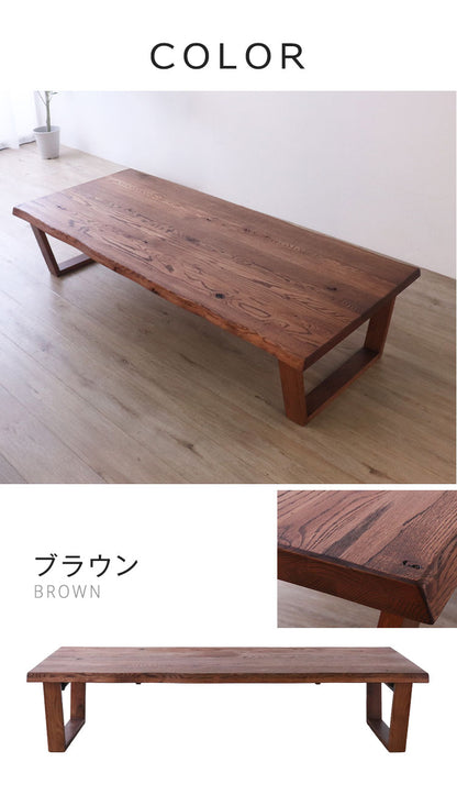 座卓 折りたたみ 幅180cm レッドオーク無垢材 ローテーブル センターテーブル オイル仕上げ 節あり 天然木 折れ脚 完成品 高さ40cm 180×80 長方形 木製 リビングテーブル 和モダン 北欧 おしゃれ(代引不可)