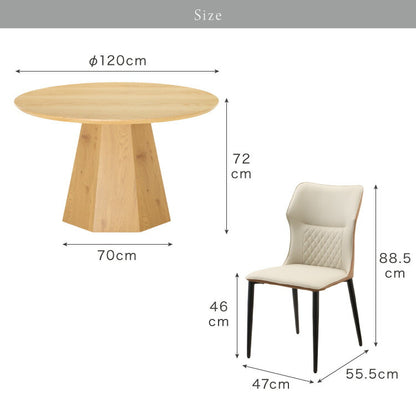 ダイニングセット 2人掛け 3点セット 円形テーブル 120cm 突板 天然木 メラミン ダイニングチェア おしゃれ リビングテーブル ダイニング 食卓 ステッチ キルティング 丸テーブル チェア(代引不可)