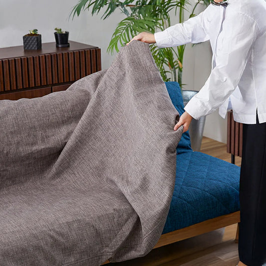 ※オプション [Dorothy II ソファーベッド 幅180cm専用] らくらく替えカバー カバー単品 洗える 取り付け簡単 ライトグレー ブルー ソファベッド ソファーカバー ソファカバードロシー2専用(代引不可)