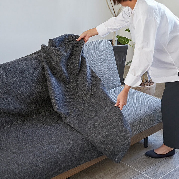 ※オプション [PACE ソファーベッド 幅200cm専用] らくらく替えカバー カバー単品 洗える 取り付け簡単 ライトグレー ダークグレー ソファベッド ソファーカバー ソファカバー ペース専用(代引不可)